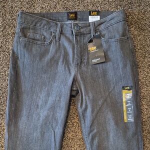 Lee Women's Straight Mid Rise Jeans